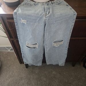 Light Blue Distressed Jeans